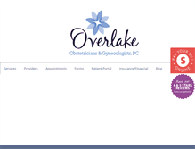 Tablet Screenshot of overlakeobgyn.com